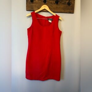 Vibrant Red Sleeveless Sheath Mini Dress size 12